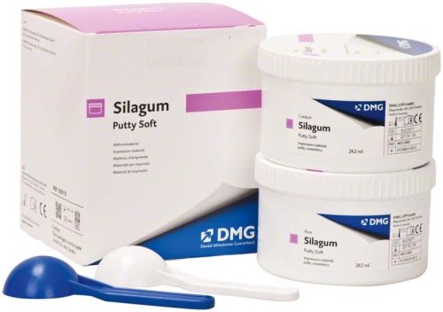 DMG Silagum Putty Soft 2 x 262 ml - Masa do wycisków wstępnych do technik dwuwarstwowych