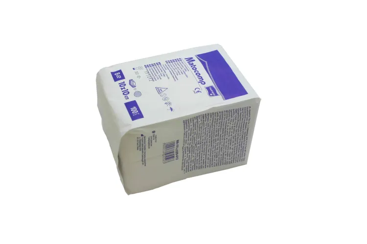 Kompresy niejałowe 10 x 10 cm 13 nitek 8 warstw, 100 szt.