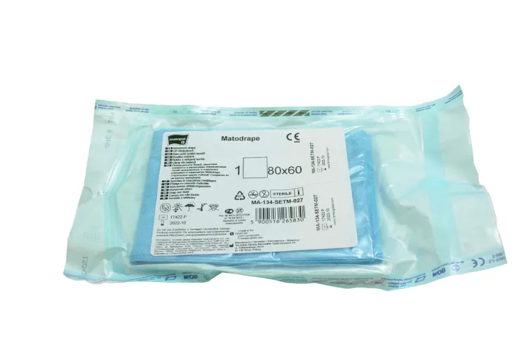 Serweta włókninowa jałowa zielona TPF 80x60 1 szt. Matodrape matopat sterylna 80 x 60 cm (MA-134-SETM-027)