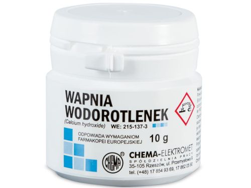 chema wodorotlenek wapnia do past